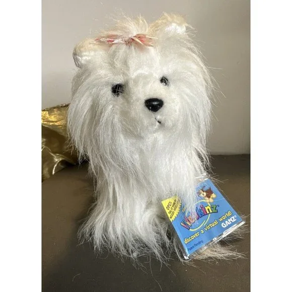 GANZ Toys Ganz Webkinz Ribbon Yorkie Plush 9 Stuffed Animal